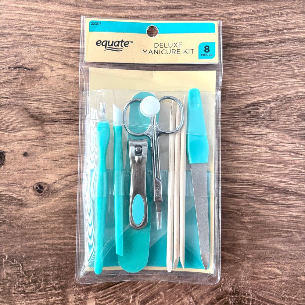 Equate Deluxe Manicure Kit - Nail Kit - Blue